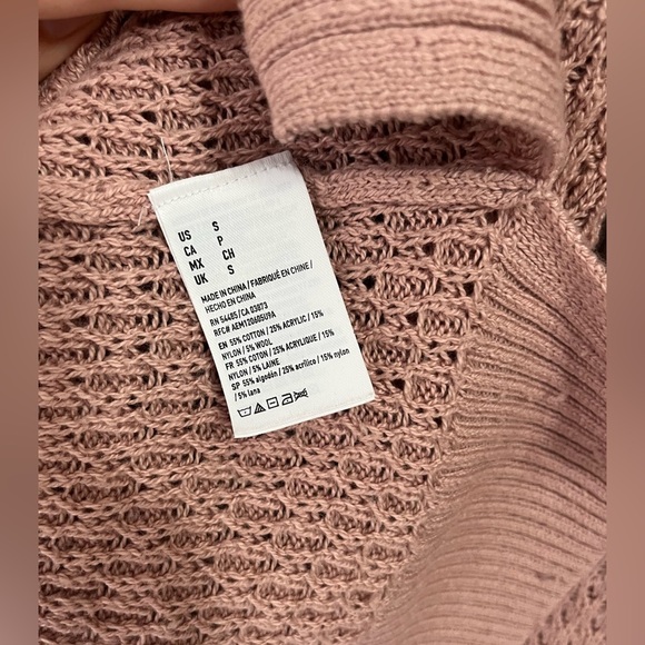 AE Outfitters women’s small dusty rose pink knit sweater - Picture 5 of 8